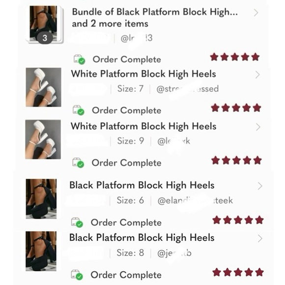 Nude Platform Block High Heels - Picture 14 of 15